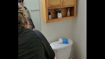 Download Video - Sneaky Fuck with Horny Girl in Bathroom