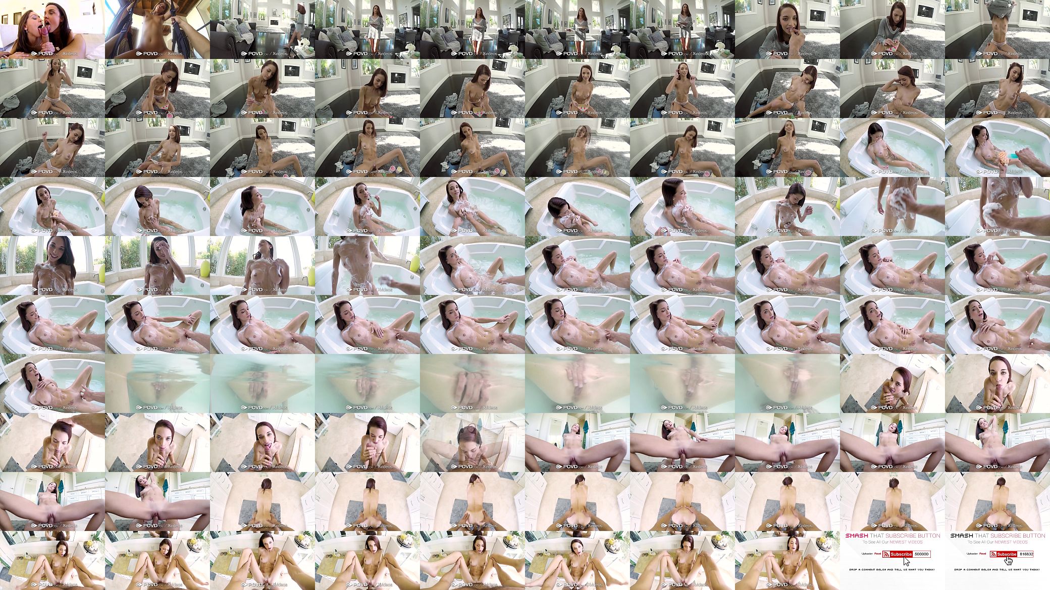 POVD Soapy bath fuck and creampie with petite Paisley Rae 预览图