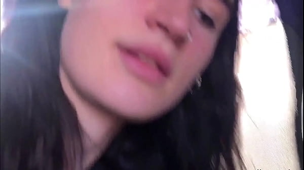 Download Video - Brunette Public Blowjob and Cum in Mouth in Public Transport