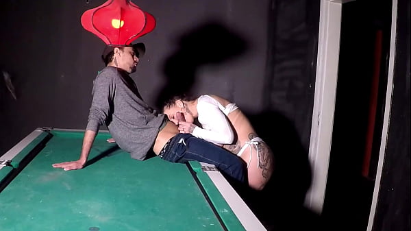 Pause in the pool game to take rolls on the table