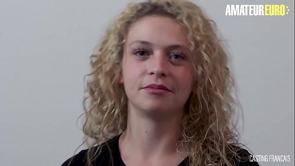 AMATEUR EURO - Cute Blonde Babe Leila Bangs Hard On First Porn Auditions