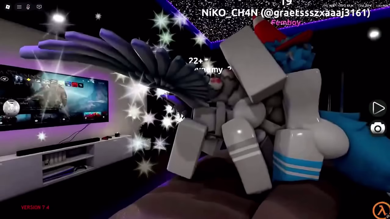 Two Furry femboys fuck hard until they Cum inside (Roblox)