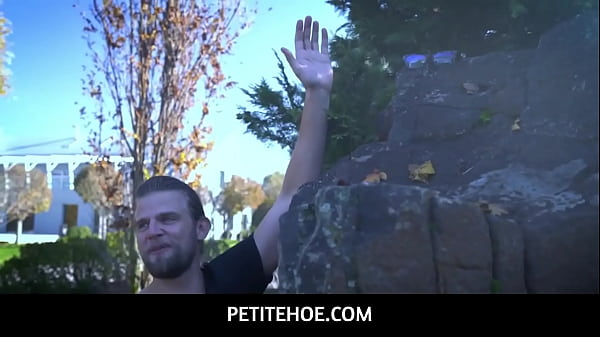 PetiteHoe  -  petite busty blonde Roxy Risingstar is walking back home, big dude Vince Karter catches up to her and starts teasing and bullying her for being so small