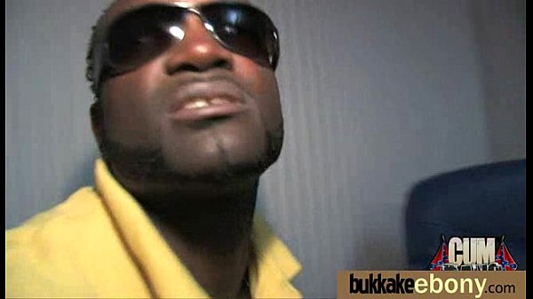 Cum loving teen enjoys huge bukkake! 20