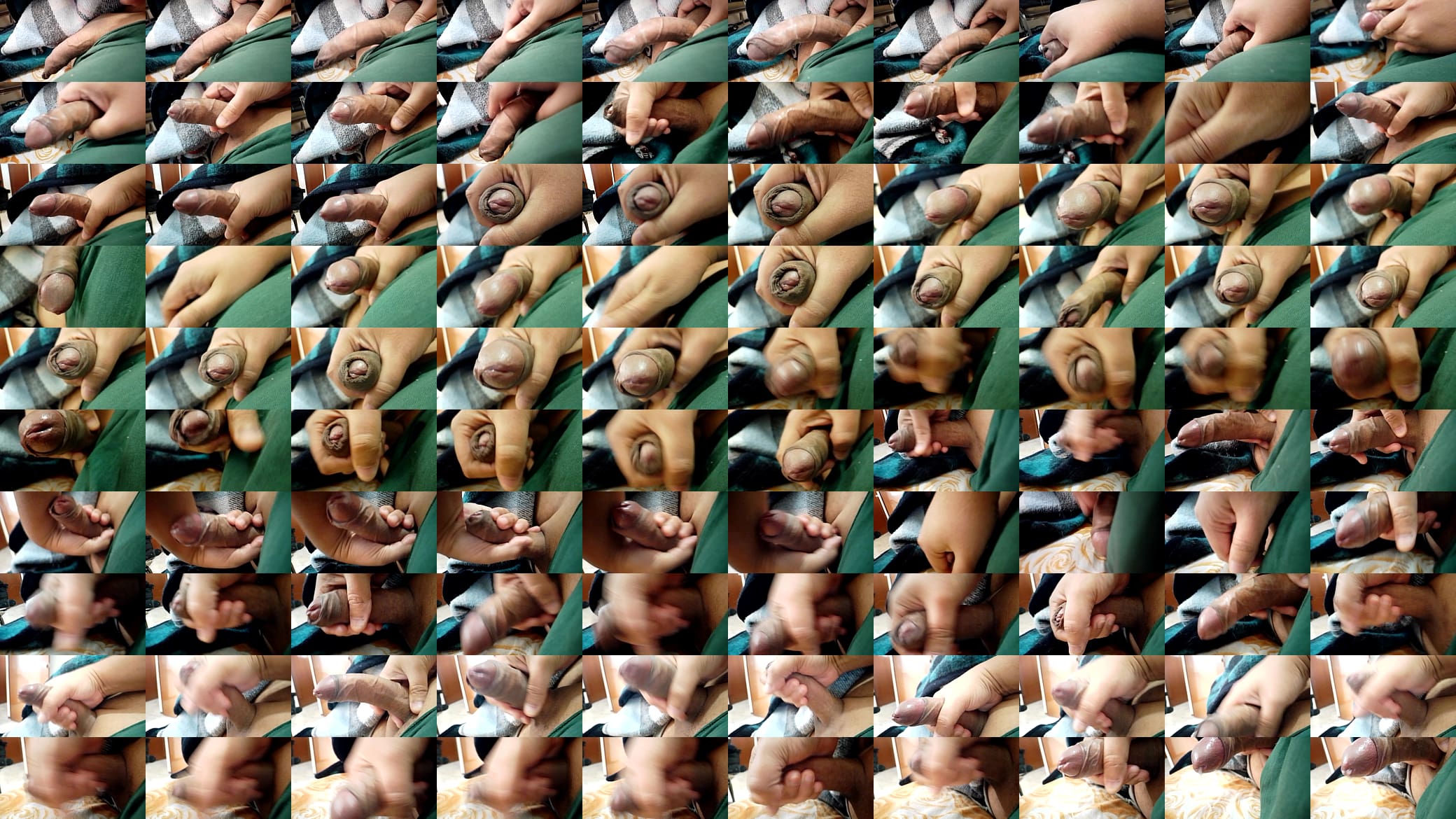 Slowly stroking my uncut cock, jacking off my uncut cock, cumming. December 29, 2023. 预览图