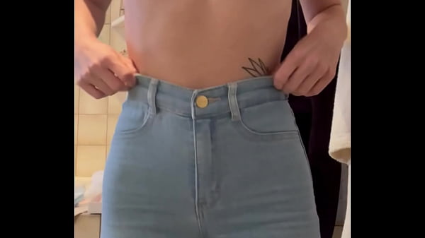 I put on my jeans to piss in them