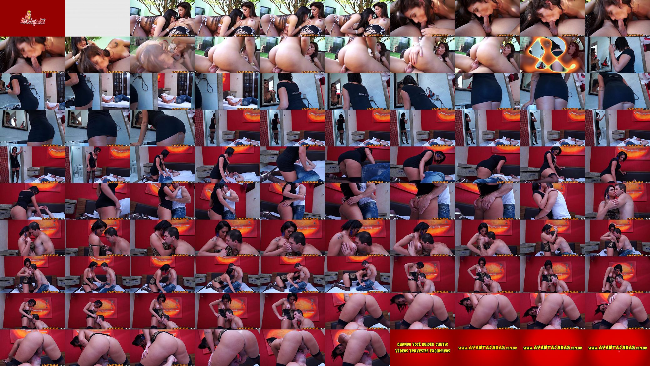 V&iacute;deos de travestis transando com homem e mulher 预览图