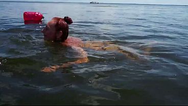 Swimming in Volga river