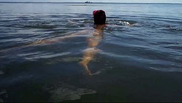 Swimming in Volga river