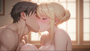 Sylvia caught a guy with a huge cock and fucked him hard. Hentai cosplay of Sylvia van Hossen (AI-generated)