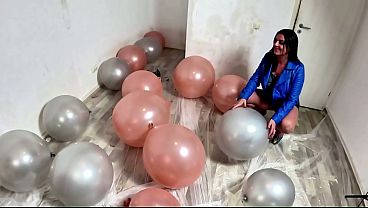 Dominant Denim MILF Balloon Humiliation. Giant Popping, Deepthroat, Doggy and Double Cum preview