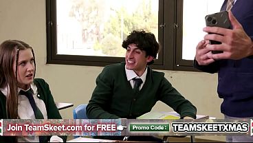 Sex Ed Prop: Little Athena Is So Horny She Needs To Be Used by the Entire Classroom