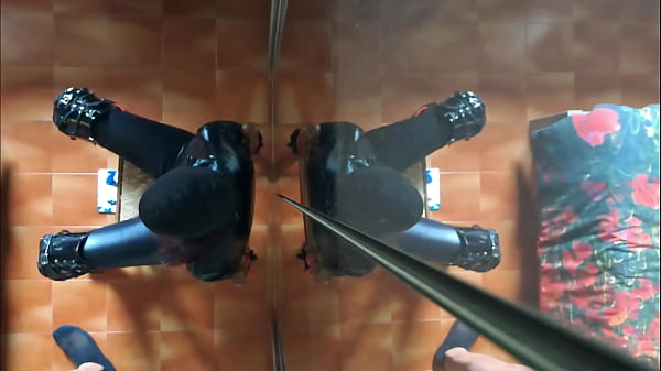 I am chairtied and he fucks my face for 10 minutes until he cums in my mouth