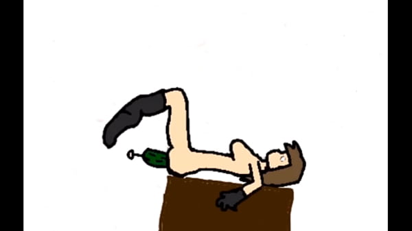 Animación de un pepino se ah una chica