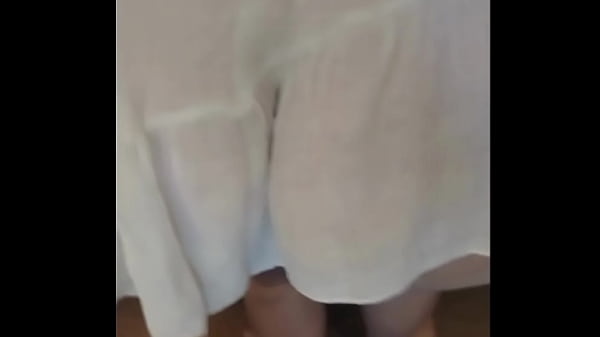 Mom trying on see-through clothes to go to the beach without a bikini, what do you think?