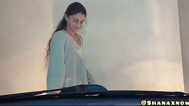 FETISH SPITTING, SQUIRT AND PEE ON A CAR