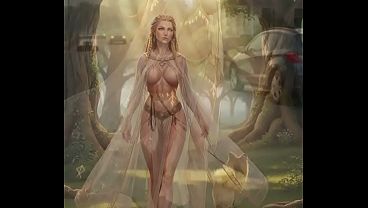ai Viking Goddess Walk - Nude Fantasy Erotic Animation