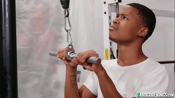 Download Video - Young black fucks huge tits MILF at gym