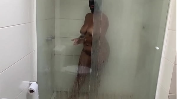 Showing off in the shower showing my ass
