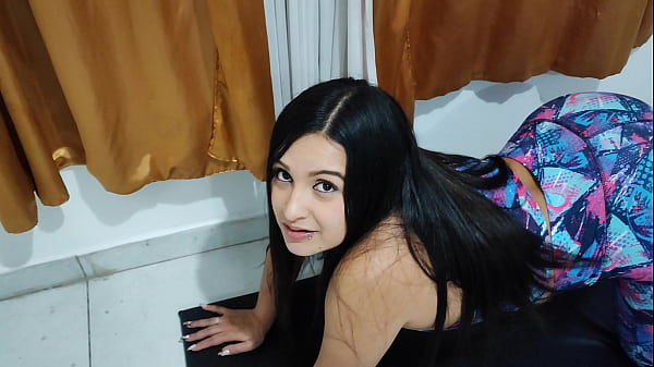 Delicious Young 18  Latina Brunette Colombian Gets Fucked By Her Trainer And Receives A Big Jet Of Cum