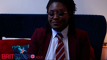 Naughty Student Oshun mocks your small cock 4 min
