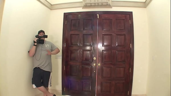 See her put on a show for the camera as she rubs her pussy to get it wet for his meat