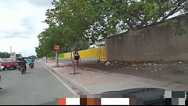 Exhibitionism in the public street. I exhibit myself for the construction workers. I love that masons look at my tits and ass outdoors. I enjoy exposing myself in public for strangers and random men. Do you want to fuck me?