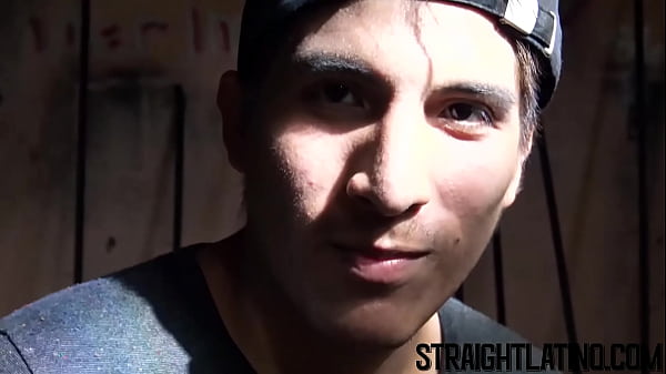 Download Video - Young straight Latino sucks a big dick and barebacked in POV