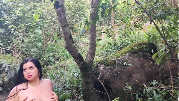 Curvy Colombian meets a stranger at the river and convinces her to fuck him outdoors until he cums inside her! Antonella Jones