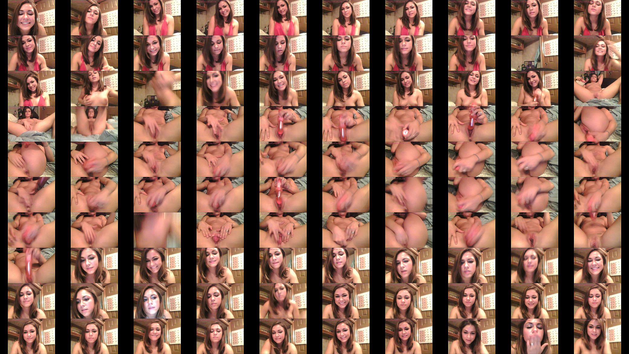 Brunette masturbates - and orgasms- on cam for her boyfriend 预览图