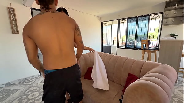 STEP BROTHER WHAT ARE YOU DOING WITH MY PANTIES!! My little stepsister catches me jerking off with her panties and is craving a hard fuck.