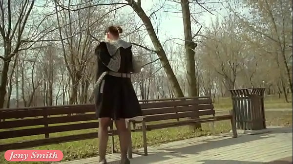 Download Video - Stockings flashing in spring  by Jeny Smith