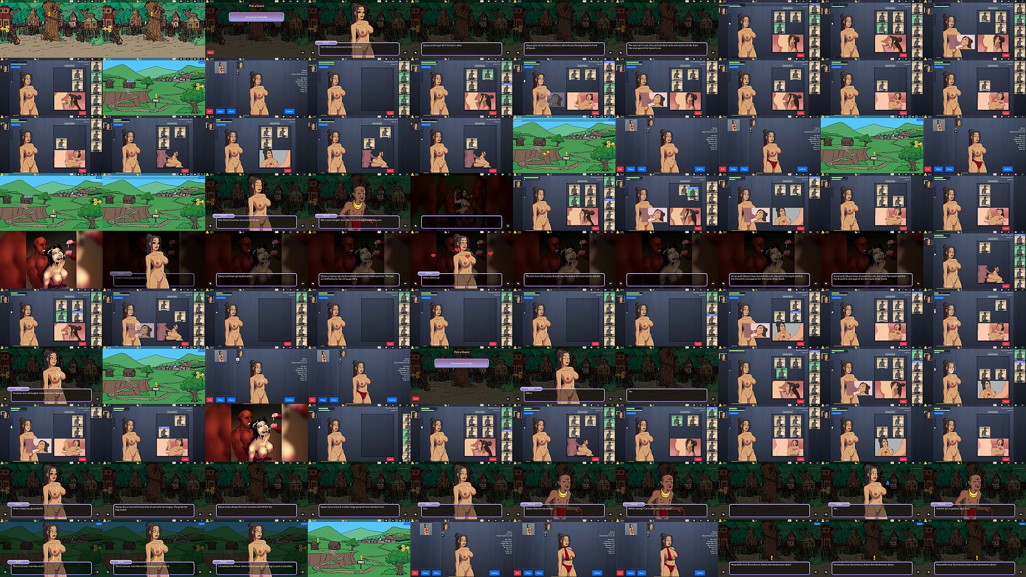 Queens Brothel #6 fucking the village men 预览图