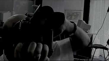 Pantyhose photoshooting in plum pantyhose and converse