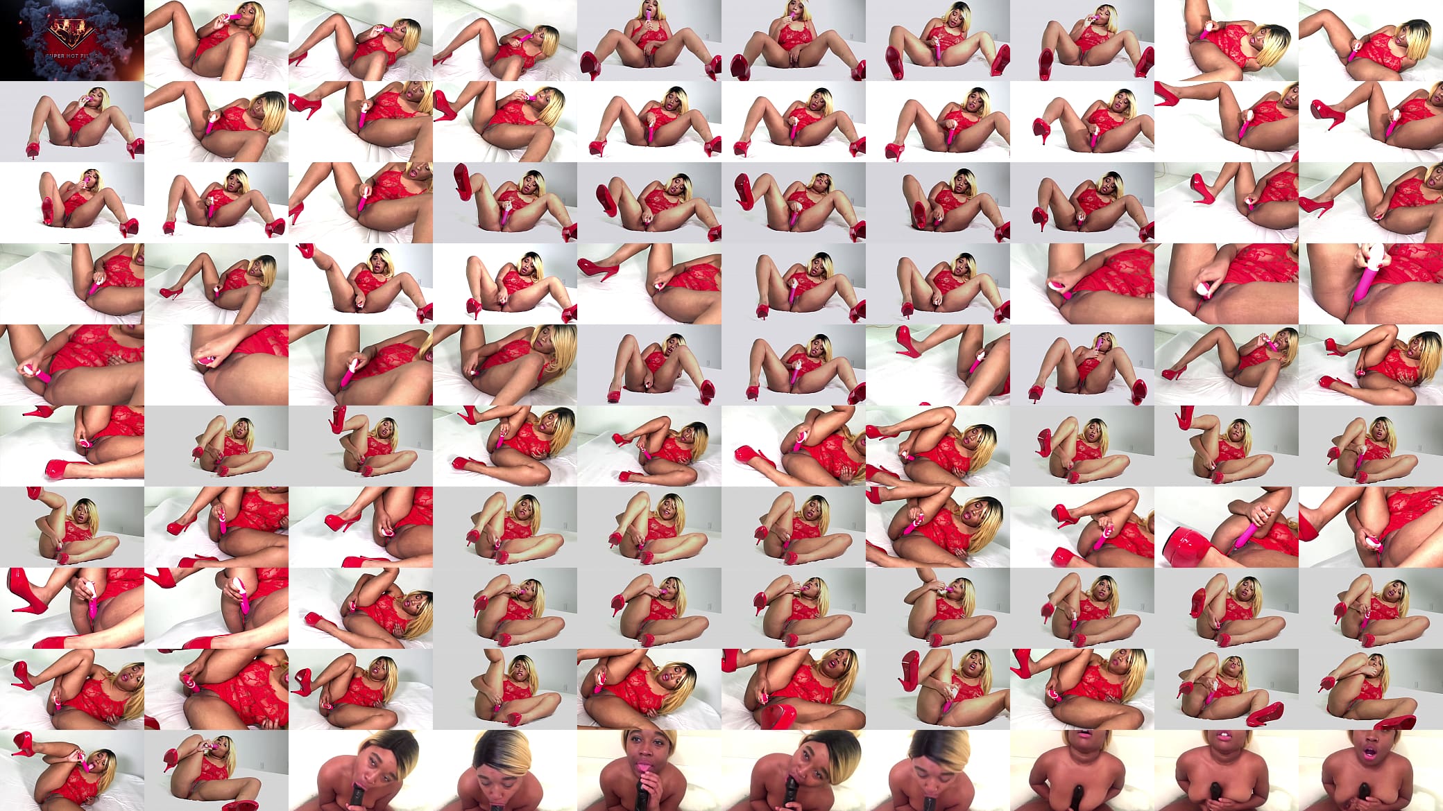 Nina Rivera plays with her nrw pink toy SuperHotFilms 预览图