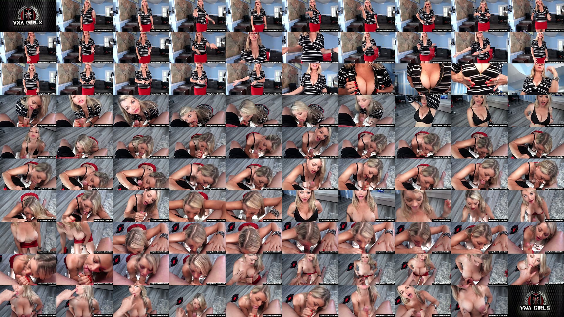 Busty Blonde Vicky Vette Gives A Sloppy Blowjob To Rokk&#039;s Hard Cock! 预览图