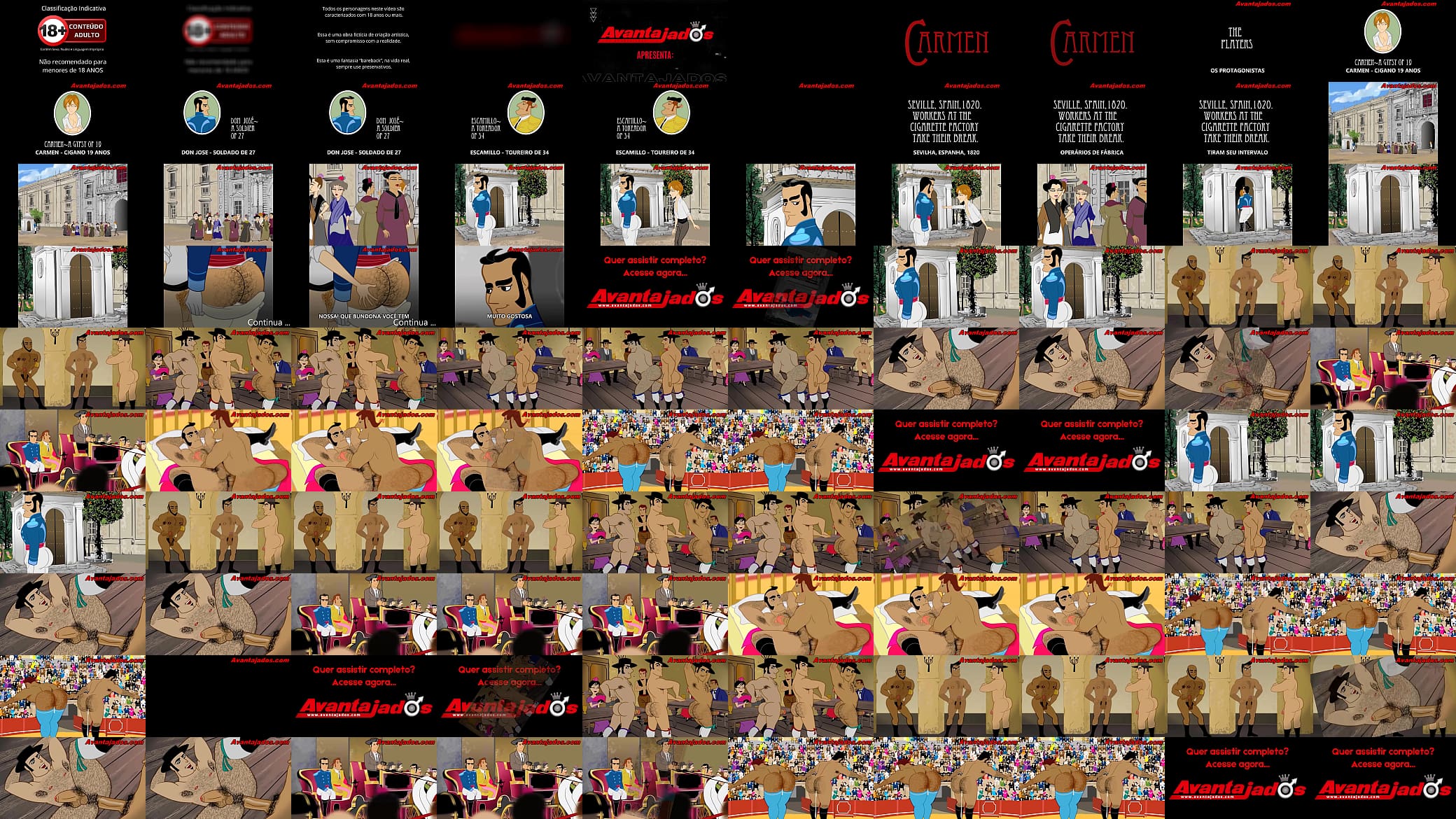 Putaria Quente com Toureiros no Desenho Gay 预览图
