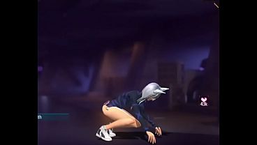 Free fire girl showing her ass