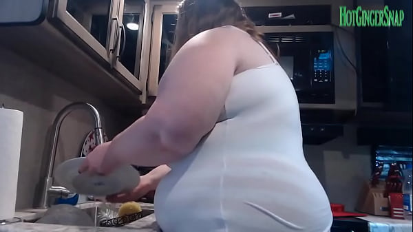HotGingersnap washing dishes on clip4sale