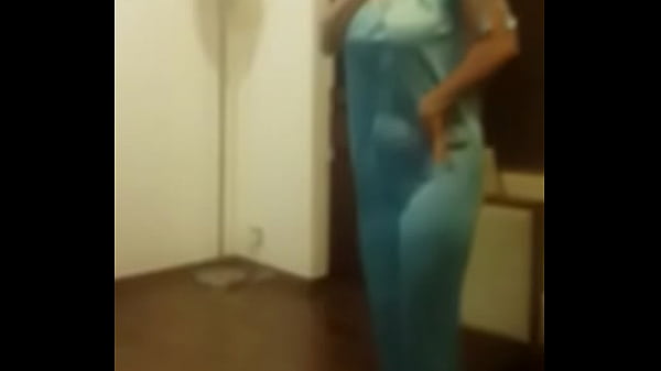 Indian Wife Dancing in hotel room