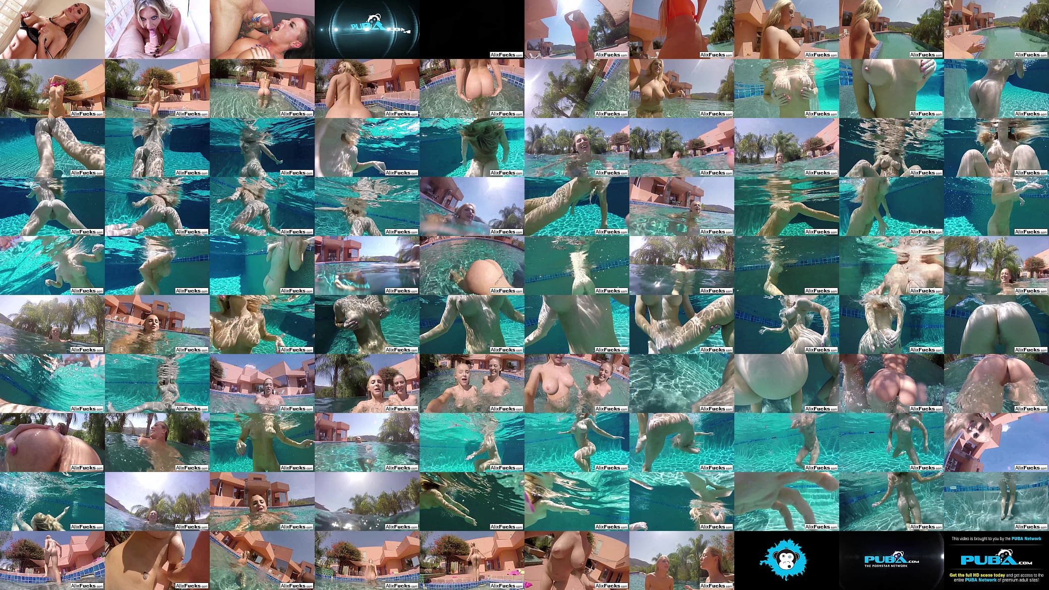 Busty blondes Alix &amp; Cherie go skinnydipping 预览图