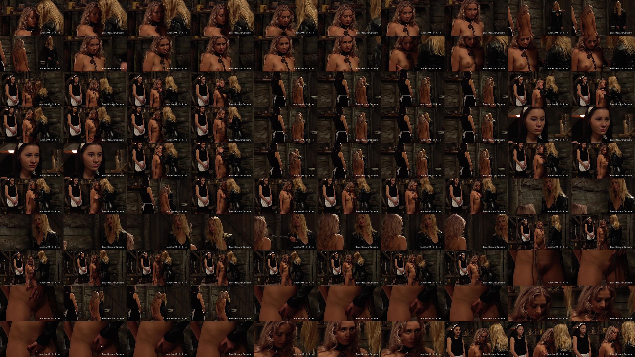 Petite Blonde Slave In Chains Dominated By Lesbian Madame 预览图