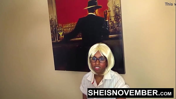 I'm Spreading Slut Secretary Curvy Brown Ass Cheeks In The Office, Cute Young Ebony Admin Sheisnovember Cheeky Undies Pulled Down And Shaved Pussy Spread Wide Open, Kinky Manager Punishing Her Bad Work By Msnovember