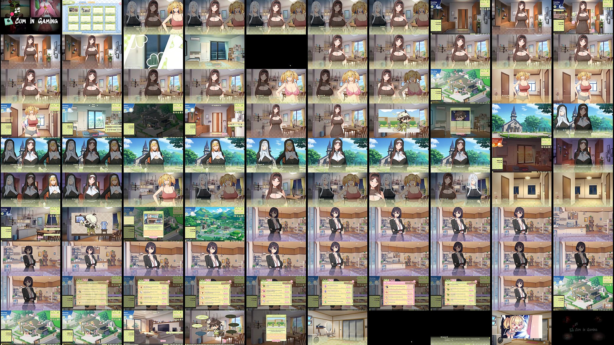 Summer Clover [ HAREM HENTAI GAME ] Ep.2 sexy boss offer a quikie if we are horny ! 预览图