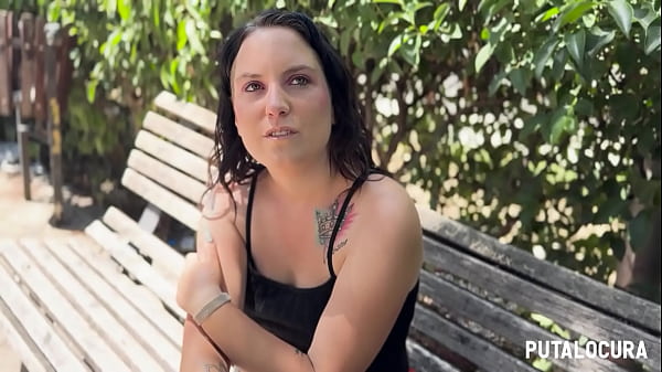 PutaLocura - Spanish tomboy Krystal Genner is caught in a park and fucks Torbe