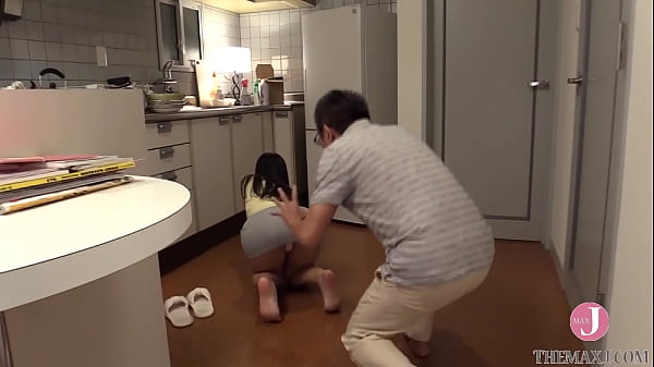 Cute Japanese babe gets her big tight ass worshiped by huge dicks