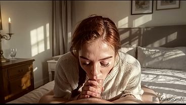 彼氏が仕事に行っている間に、成績優秀な女子と彼女の家でセックスをしている。[AI]
