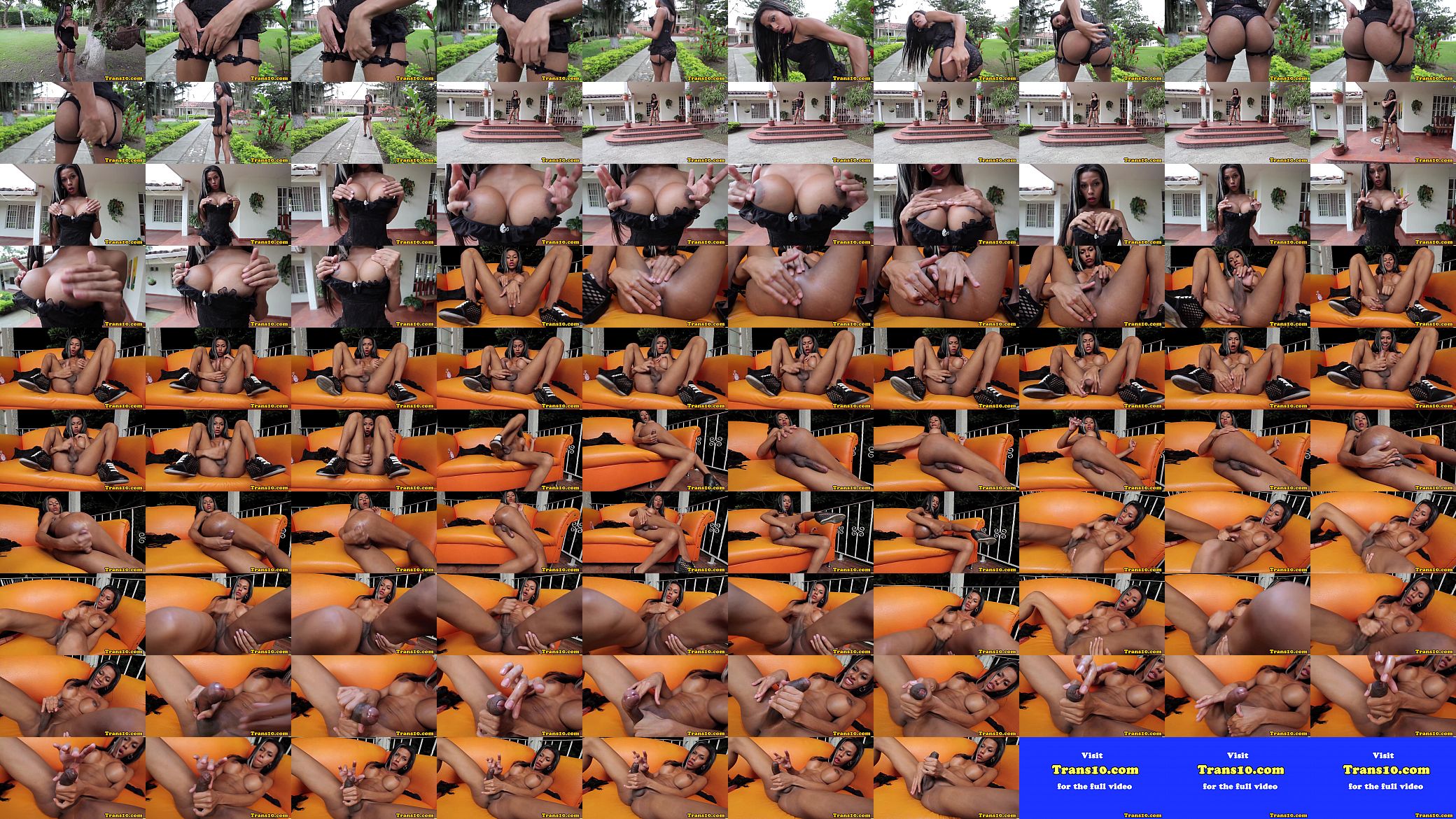 Beautiful ts solo pleasuring outdoors 预览图