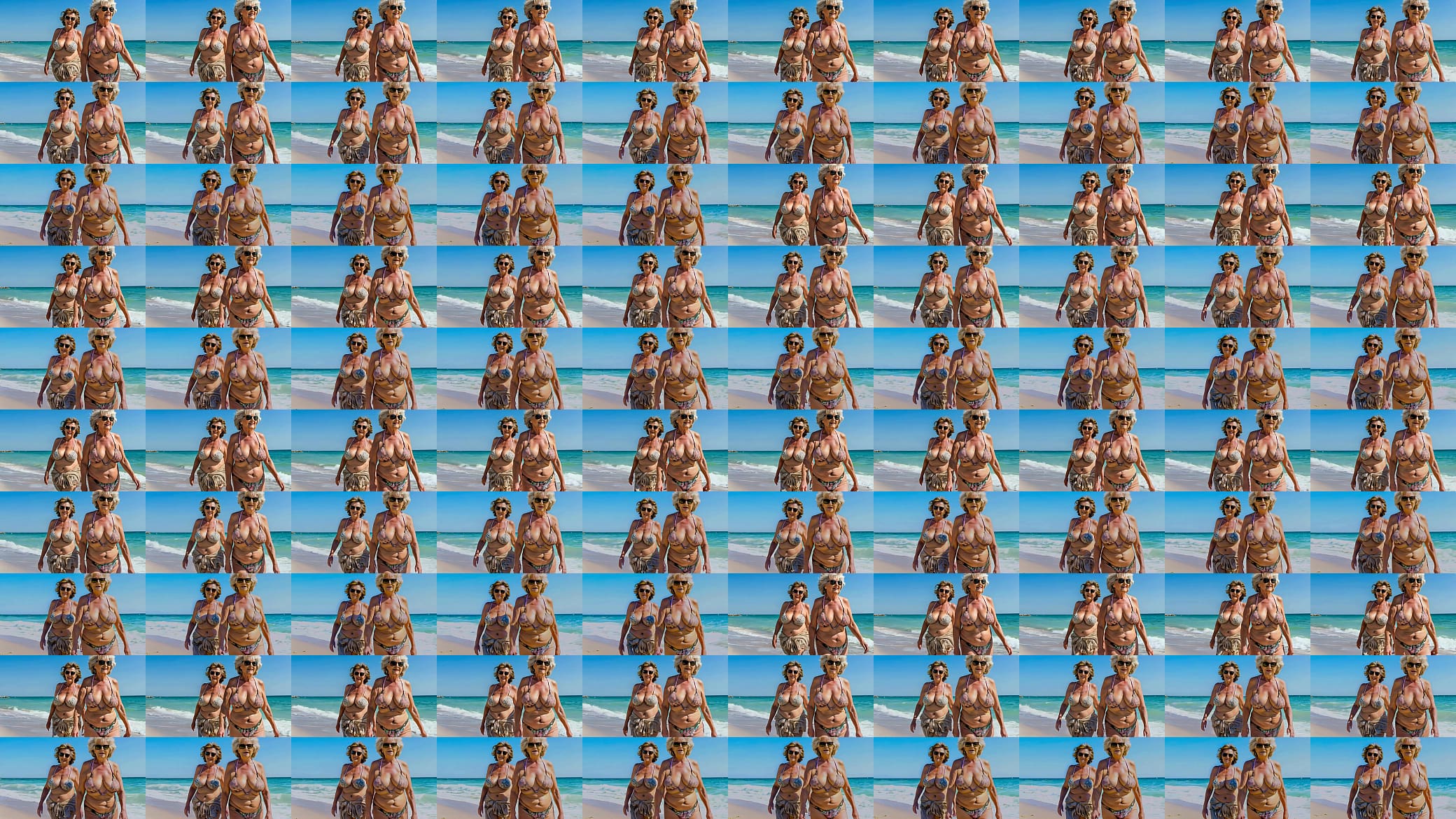 lesbian granny on the beach 预览图
