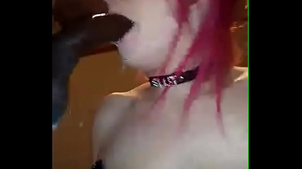 white girl sucking daddy's black big cock